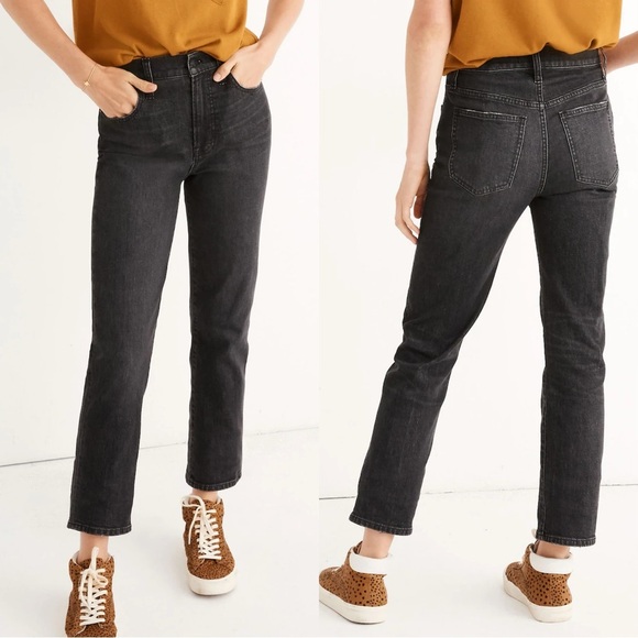 Madewell The Perfect Vintage Jean High Rise Tapered Leg in Sumner Wash Black 26 - Picture 1 of 16